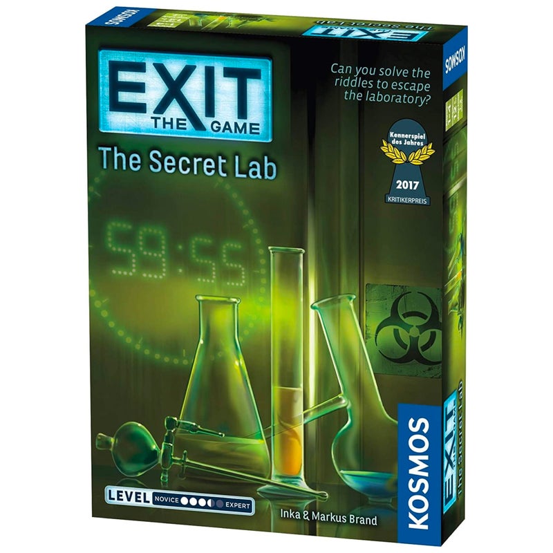 Thames & Kosmos Exit: The Secret Lab | Exit: The Game - A Kosmos Game | Kennerspiel Des Jahres Winner | Family-Friendly, Card-Based at-Home Escape Room Experience for 1 to 4 Players, Ages 12+ - Image 1